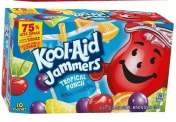 Kool-Aid Jammers Tropical Punch 10 bolsas de 177 ml